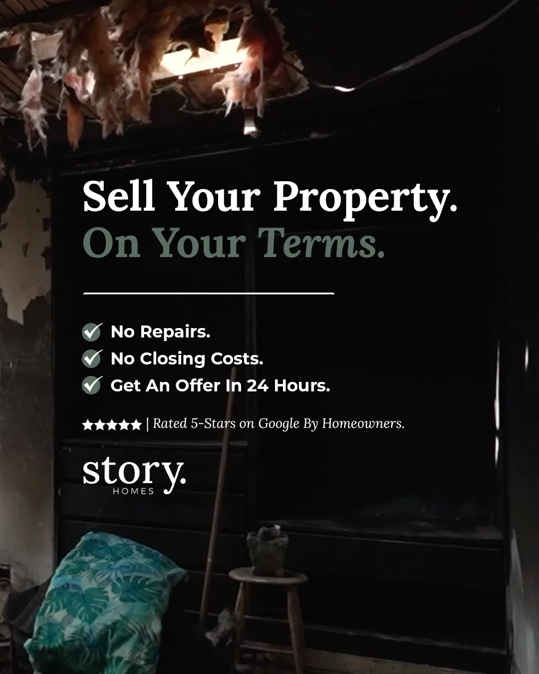 Story Homes distressed-seller ad creative